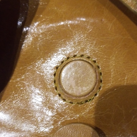 MaxxNY gold/tan leather satchel - Picture 7 of 7